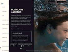 Tablet Screenshot of hurricaneaquatics.net